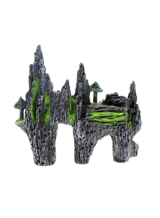Saim Mountain View Aquarium Ornament Tree House Bridge Fish Tank Decoration - Image 5